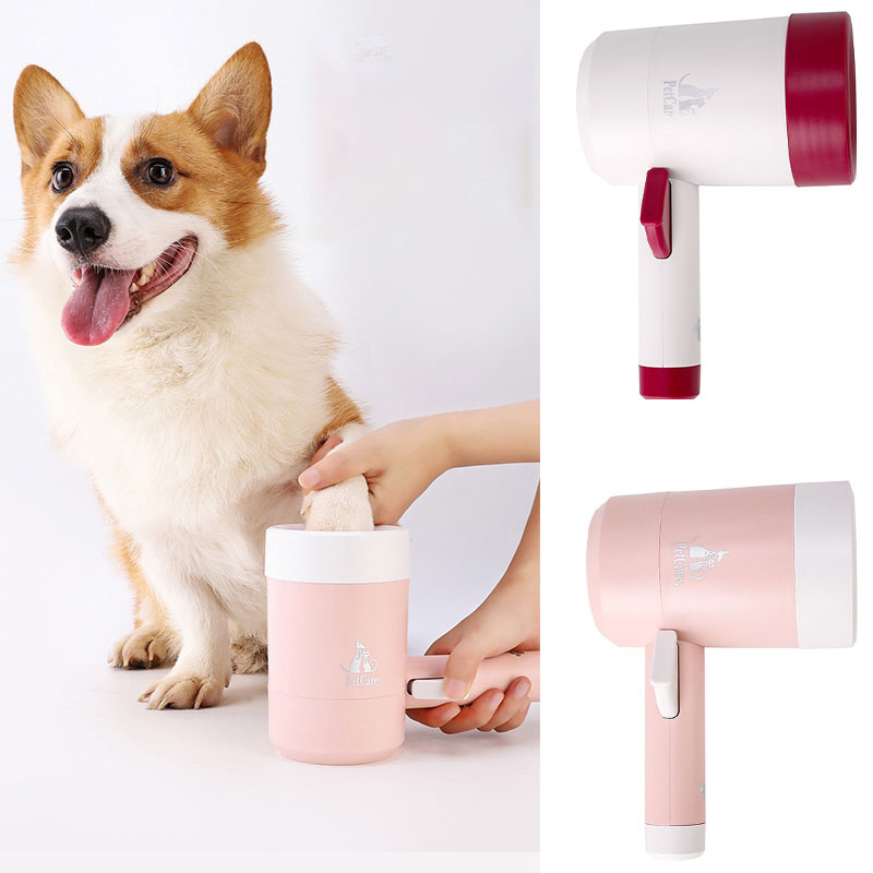 Easy Wash Pet Paw Cleaner with Silicone Brushes
