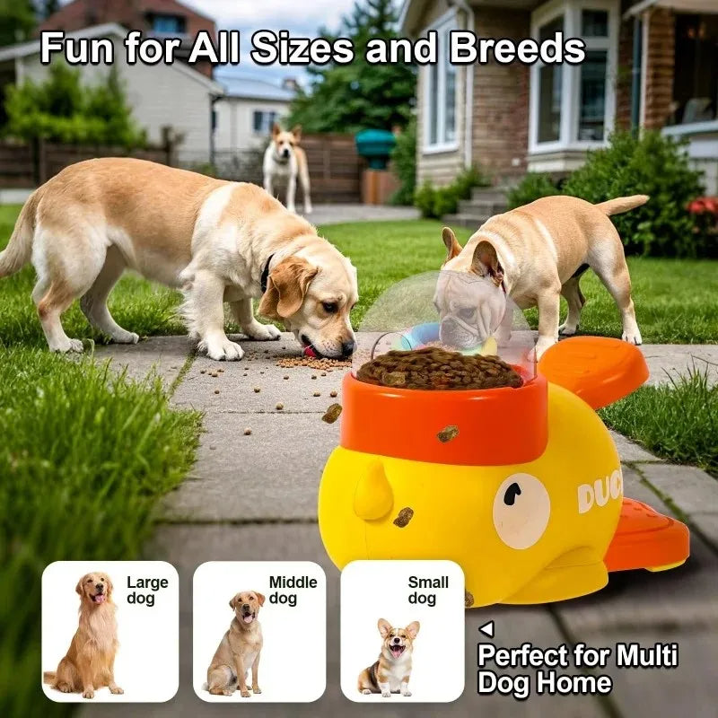 Interactive Dog Treat Dispenser Duck Toy for Training
