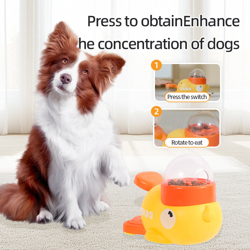 Interactive Dog Treat Dispenser Duck Toy for Training