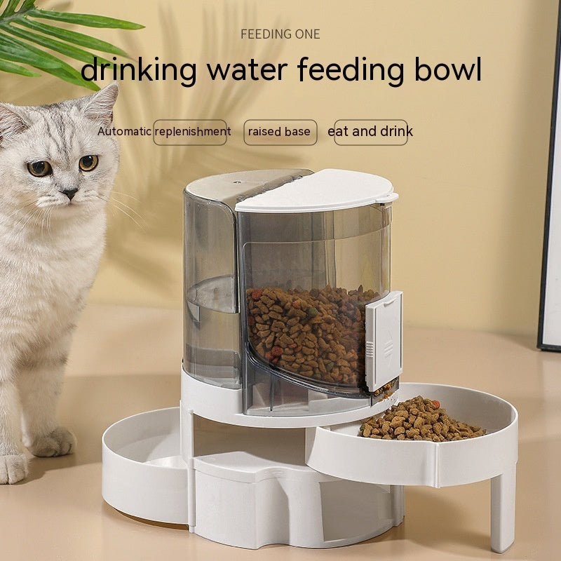 Smart pet feeder with auto water change feature