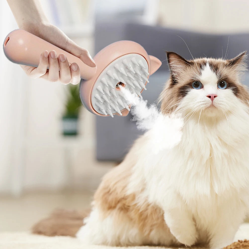Smart Pet Brush – Self-Cleaning Mist Groomer for Dogs and Cats
