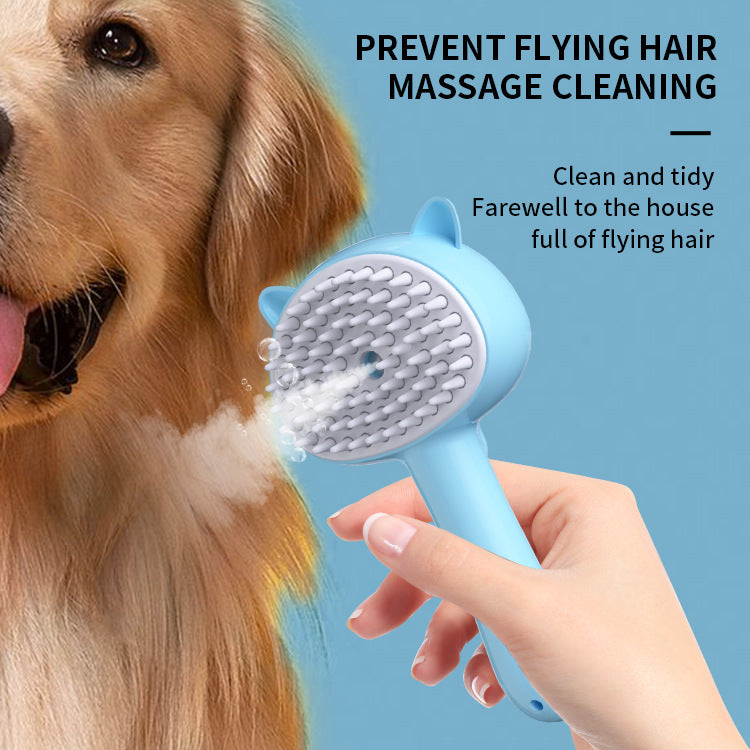 Smart Pet Brush – Self-Cleaning Mist Groomer for Dogs and Cats