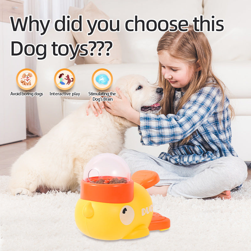 Interactive Dog Treat Dispenser Duck Toy for Training