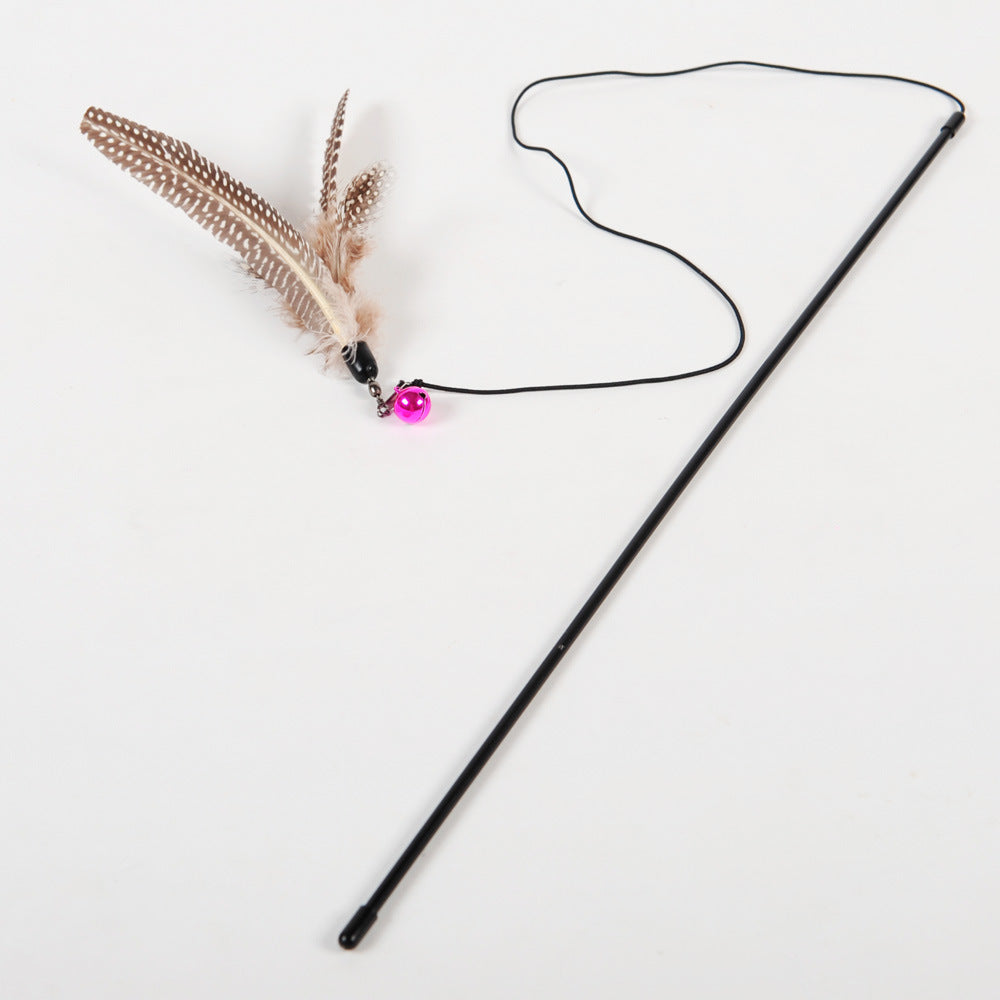 Engaging Wooden Cat Toy Stick for Playful Cats