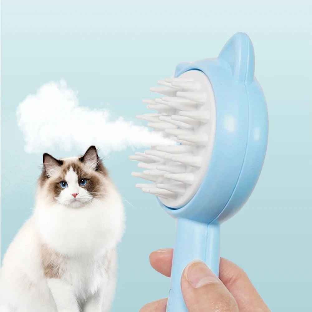 Smart Pet Brush – Self-Cleaning Mist Groomer for Dogs and Cats