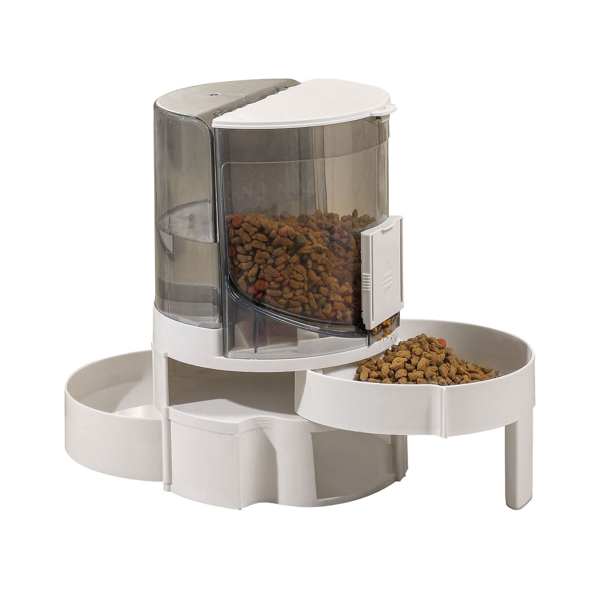 Smart pet feeder with auto water change feature
