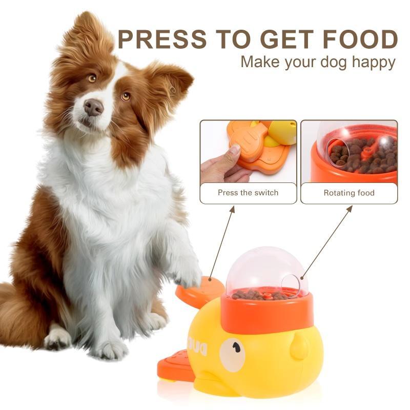 Interactive Dog Treat Dispenser Duck Toy for Training