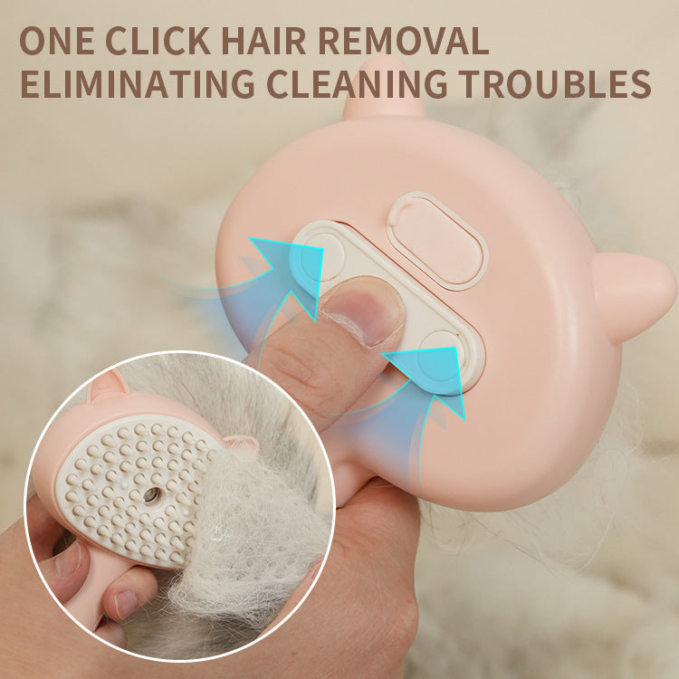 Smart Pet Brush – Self-Cleaning Mist Groomer for Dogs and Cats
