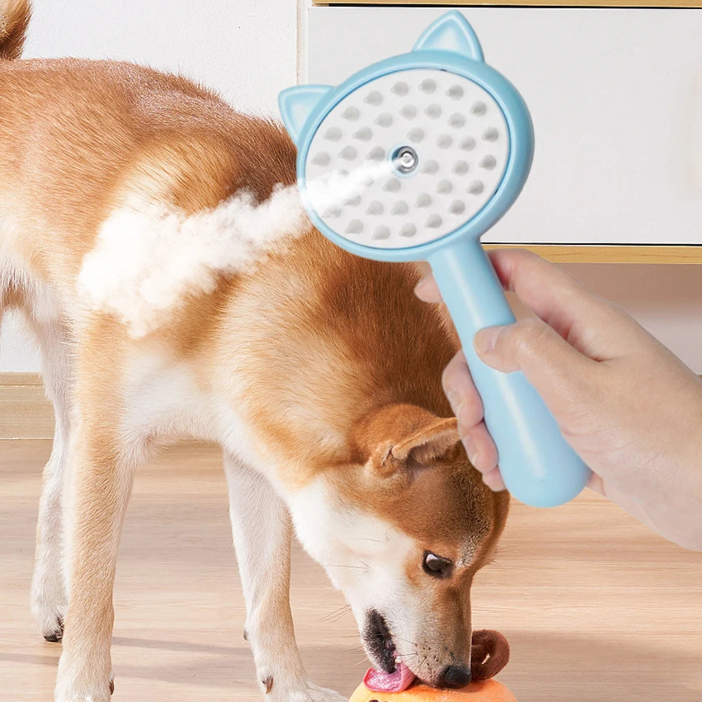 Smart Pet Brush – Self-Cleaning Mist Groomer for Dogs and Cats