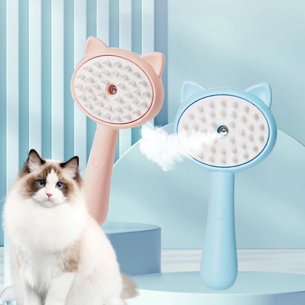 Smart Pet Brush – Self-Cleaning Mist Groomer for Dogs and Cats